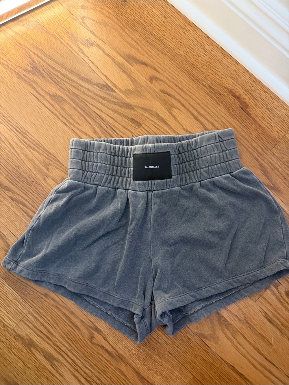 Talentless Women's Gray Elastic Waist Lounge Shorts